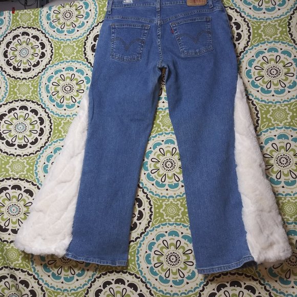 1960 Jeaniemade Size 12m Levi's 550 Bell-Bottoms - Picture 2 of 3